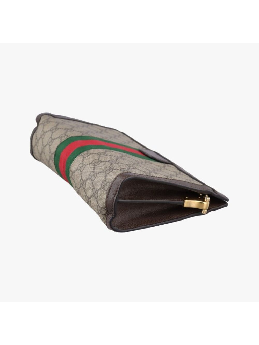 Gucci Ophidia Brown Red Green Canvas Leather Messenger Bag - Picture 6 of 15